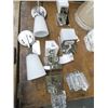 Image 1 : 7-Lighted w/White and Clear Glass Shade - 7 X $