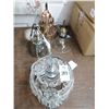 Image 1 : 4-Dome, Crystal Pendant Light - 4 X $
