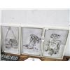 Image 1 : 3-Framed Purse, Stilletto Shoes and Perfume Print - 3 X $