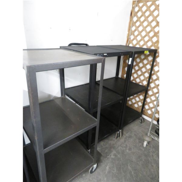 3-Black 3 Tier A/V Cart - 3 X $