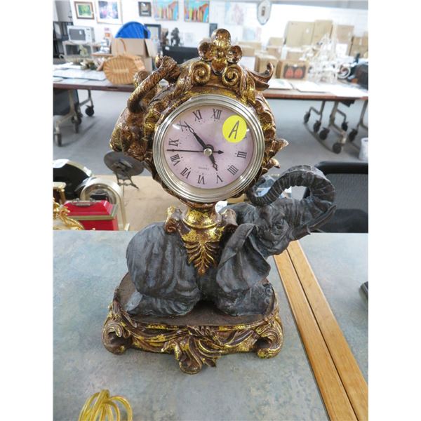 Elephant Figural Clock