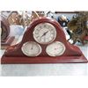 Image 4 : 5-Barometer Clock, Pendulum Clock or Mixed Metal Mantle Clock - 5 X $
