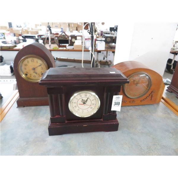 3-Seth Thomas, Quartz Mantle Clock - 3 X $