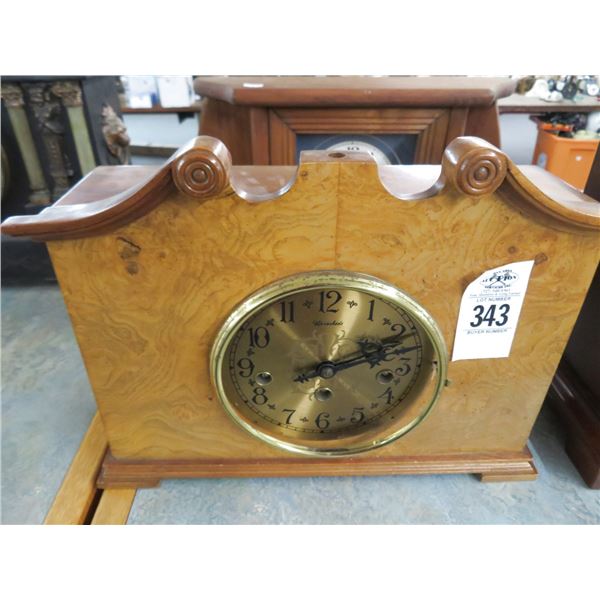 5-Herschede Burled Wood or Mantle Clock - 5 X $