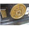 Image 2 : 5-Carved Wood Brass Accent Mantle Clock - 5 X $