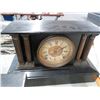 Image 3 : 5-Carved Wood Brass Accent Mantle Clock - 5 X $