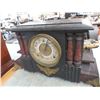 Image 7 : 5-Carved Wood Brass Accent Mantle Clock - 5 X $