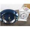 Image 3 : 4-Lahms Brass, Andre Richards Porcelain Table Clock - 4 X $