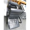 Image 1 : Black Leather Rolling Office Chair
