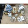 Image 1 : 13-Small Ceramic, Porcelain, Crystal Table Clocks - 13 X $