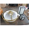 Image 1 : Flush Hanging Fixture and Candlestands