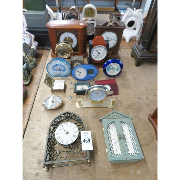 15-Decorative Small Clocks - 15 X $