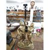 Image 1 : Figural Clock Stand, Bag Piper Santa Small Clocks