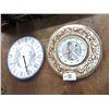 Image 1 : 2-Round Decorative Wall Clocks - 2 X $