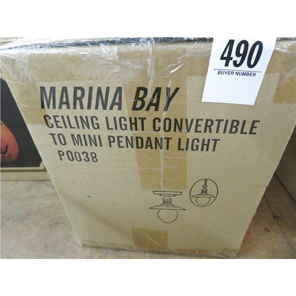 Marina Bay Ceiling Light Convertible To Mini Pendant Light