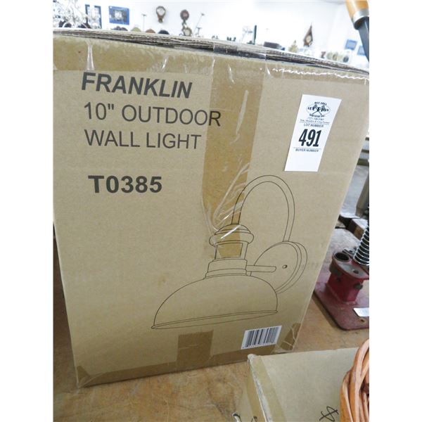 Franklin 10" Outdoor Wall Light