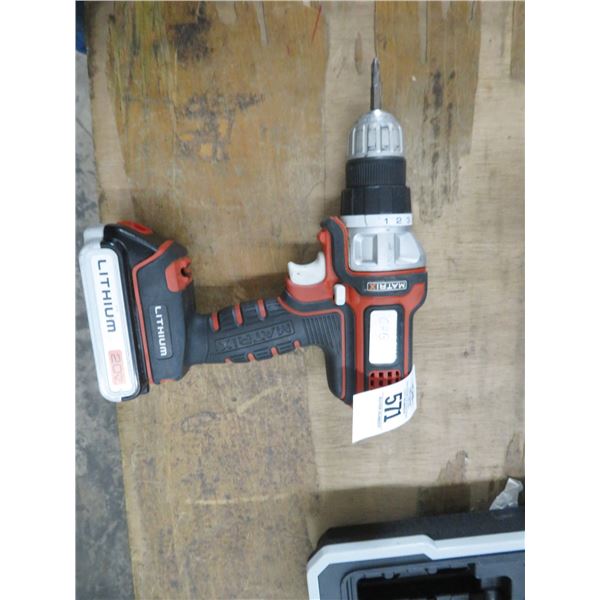 Matrix 20V Cordless Drill (No Charger)