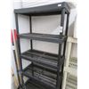 Image 1 : Black Plastic 5 Shelf Rack