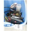 Image 2 : Blue Tub w/LED Shop Light, Steering Cable, Electric Hardware