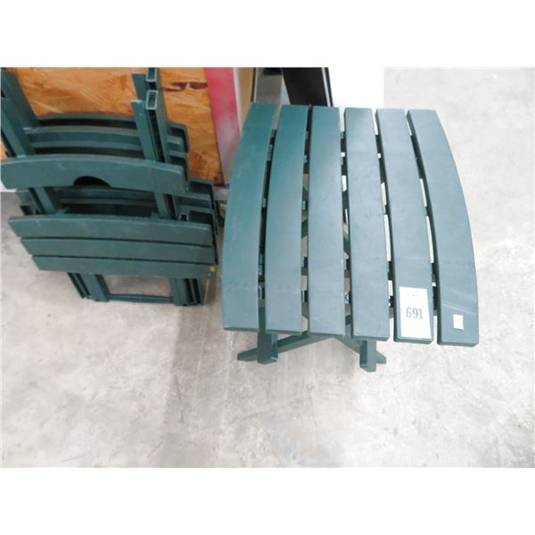 Green Plastic Folding Tables (3)