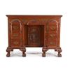 Image 2 : C. 1850- Chippendale Roswood Kneehole Desk