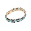 Image 8 : Emerald & Onyx Diamond 18k Gold Bracelet