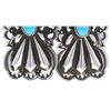 Image 2 : Navajo Ray Begay Jr. Silver & Turquoise Earrings