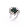 Image 8 : 4.32 ct Emerald & VS2 Diamond 18k Two Tone Ring