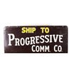 Image 12 : Sioux City Stock Yards Shipping Double Sided Sign