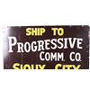 Image 15 : Sioux City Stock Yards Shipping Double Sided Sign