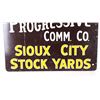 Image 16 : Sioux City Stock Yards Shipping Double Sided Sign