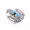 Image 8 : Navajo Sterling Silver Turquoise Thunderbird Ring