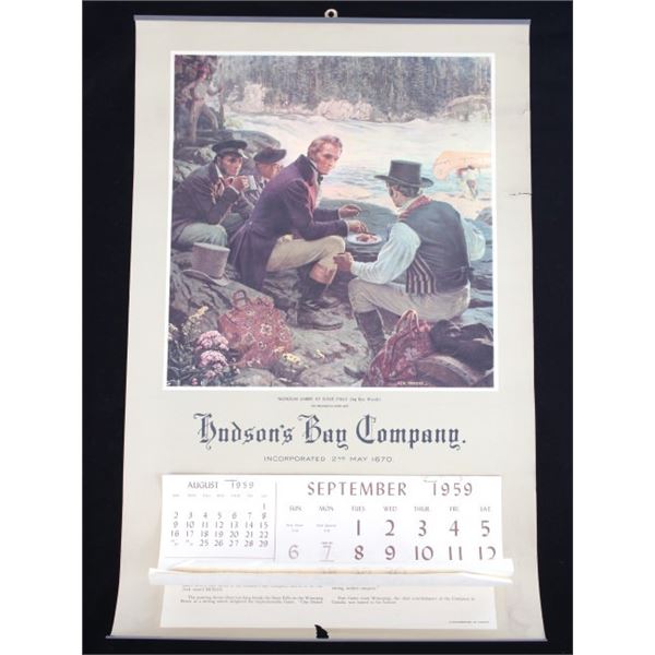 Hudson Bay Company Calendar C 1959 hudson-bay-company-calendar-c-1959