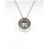 Image 3 : Gorgeous Custom Pink Kunzite and Diamond Pendant