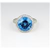 Image 1 : Spectacular 18 karat Fine London Blue Topaz