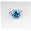 Image 6 : Spectacular 18 karat Fine London Blue Topaz