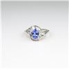 Image 4 : Radiant Tanzanite and Diamond Ring