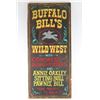 Buffalo Bill's Wild West Show Wooden Sign.