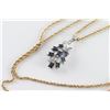 Image 2 : Ornate Ladies Sapphire & Diamond Pendant