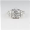 Image 2 : Radiant Art Deco style Diamond Ring