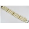 Image 1 : Gorgeous 3 Strand Cultured Pearl Bracelet