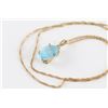 Image 2 : Beautiful Blue Oval Topaz Pendant
