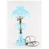 Image 2 : Antique Aqua Glass Lamp
