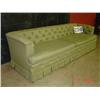Image 1 : 8' GREEN GOOSE FEATHER SOFA
