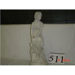 CONCRETE STATUE OF LADY 34'' TALL