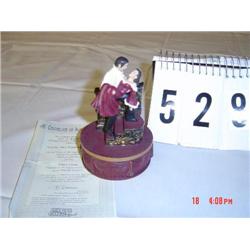 GONE WITH THE WIND MUSIC BOX #F0473 WITH CERTIFICATE