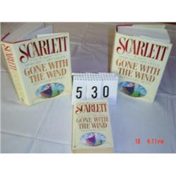 "SCARLET" SEQUEL TO GONE WITH THE WIND (2) HARDBACKS (1) SOFTBACK
