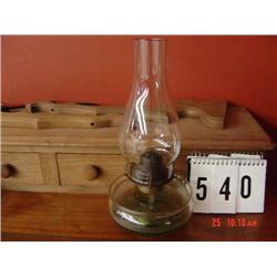 LARGE CLEAR BODY/BASE OIL LAMP