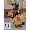 Image 1 : HURRICANE CANDLE HOLDER W/ MAGNOLIAS