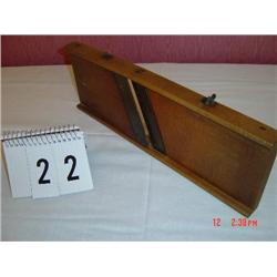 OLD WOODEN FOOD SHREDDER/VEGETABLE CUTTER